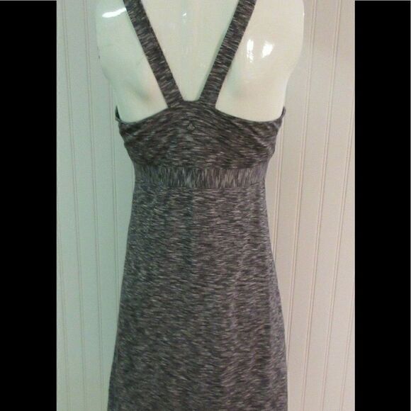 prAna athleisure dress gray & white sz Med - Picture 2 of 5